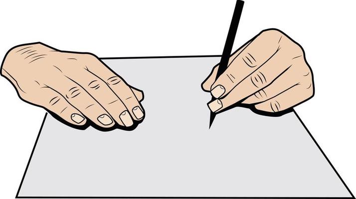 Vector Image Of Hands Drawing On A Drawing Tablet