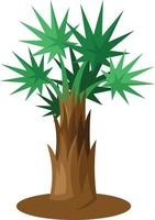 Vector Image Of A Palm Tree Plant