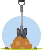 Digging A Hole With A Shovel vector