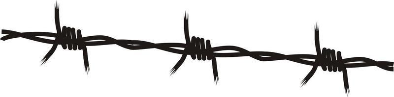 Vector Graphics Of A Barbed Wire