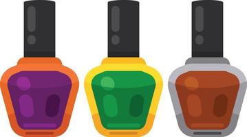 Vector Image Of Nail Polish In Various Colors