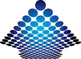 azul logo vector elemento para gráfico diseñadores crear resumen logotipos con esta geométrico forma en público dominio