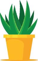 Vector Image Of Aloe Vera Plant In A Pot