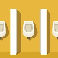 Vector Image Of Urinals In A Public Toilet