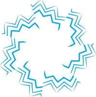 Abstract Blue Vector Shape. Design Object For Logo Designers