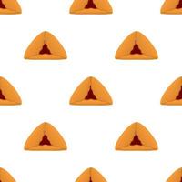 Pattern homemade cookie different taste in pastry biscuit vector