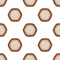 Pattern homemade cookie different taste in pastry biscuit vector