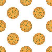 Pattern homemade cookie different taste in pastry biscuit vector