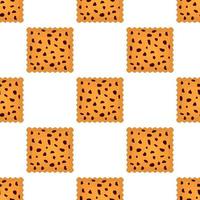 Pattern homemade cookie different taste in pastry biscuit vector
