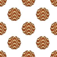 Pattern homemade cookie different taste in pastry biscuit vector