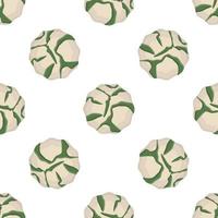 Pattern homemade cookie different taste in pastry biscuit vector