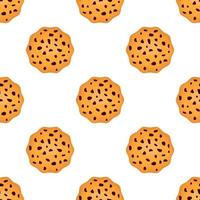 Pattern homemade cookie different taste in pastry biscuit vector