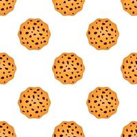 patrón de galletas caseras de diferentes sabores en galletas de pastelería vector