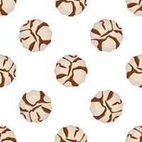 Pattern homemade cookie different taste in pastry biscuit vector