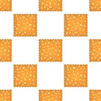 Pattern homemade cookie different taste in pastry biscuit vector