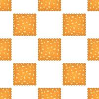 Pattern homemade cookie different taste in pastry biscuit vector