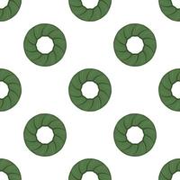 Pattern homemade cookie different taste in pastry biscuit vector