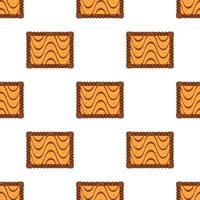 Pattern homemade cookie different taste in pastry biscuit vector