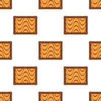 patrón de galletas caseras de diferentes sabores en galletas de pastelería vector