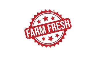 Farm Fresh Rubber Stamp Seal Vector