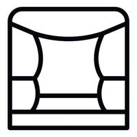Child stage icon outline vector. Theater puppet vector