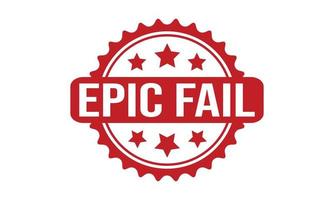 Epic Fail Rubber Stamp. Epic Fail Rubber Grunge Stamp Seal Vector Illustration