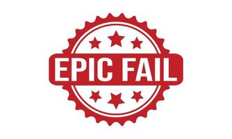 Epic Fail Rubber Stamp. Epic Fail Rubber Grunge Stamp Seal Vector Illustration