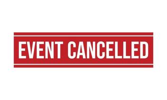 Event Cancelled Rubber Stamp Seal Vector