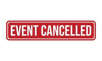 Event Cancelled Rubber Stamp Seal Vector