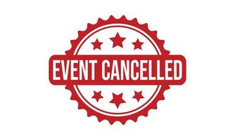 Event Cancelled Rubber Stamp Seal Vector