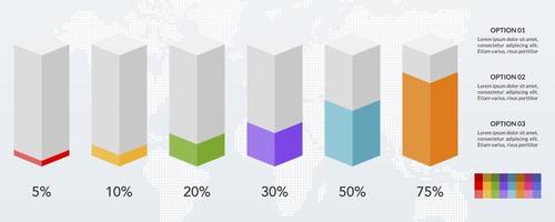 infografia diseño modelo y íconos con 6 6 opciones o 6 6 pasos vector