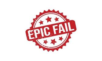 Epic Fail Rubber Stamp. Epic Fail Rubber Grunge Stamp Seal Vector Illustration