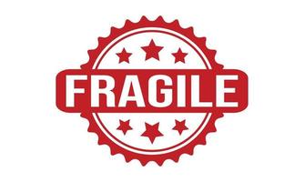 Fragile Rubber Stamp Seal Vector