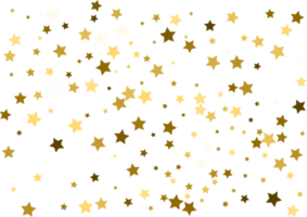 étoiles d'or tombantes aléatoires. png