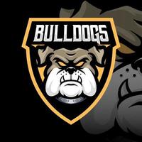 Mascot of Bulldog that is suitable for e-sport gaming logo template vector