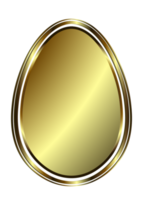 Easter egg silhouette golden shade png