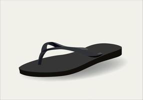 summer, beach flip-flops, shoes for the sea and pool. Flat color vector illustration. Isolated on white.