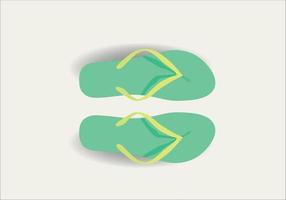 Flip flops on white background. Vector illustration in trendy flat style. Vector Flip Flops design for summer.