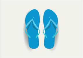 Flip flops on white background. Vector illustration in trendy flat style. Vector Flip Flops design for summer.