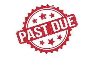 Past Due Stamp Seal Vector Illustration