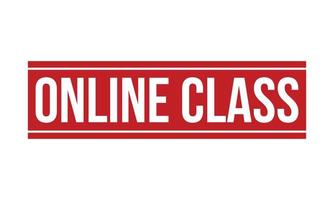 Online Class Rubber Stamp Seal Vector