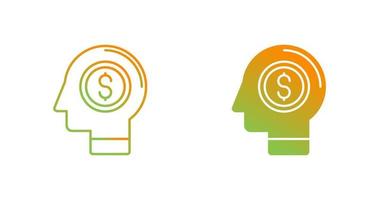 Money Thinking Vector Icon