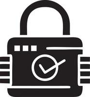 Lock security icon symbol vector image. Illustration of the key secure access system vector design. EPS 10