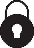 Lock security icon symbol vector image. Illustration of the key secure access system vector design. EPS 10