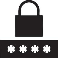 Lock security icon symbol vector image. Illustration of the key secure access system vector design. EPS 10