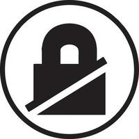 Lock security icon symbol vector image. Illustration of the key secure access system vector design. EPS 10