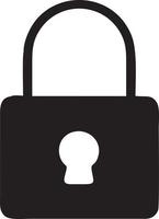 Lock security icon symbol vector image. Illustration of the key secure access system vector design. EPS 10