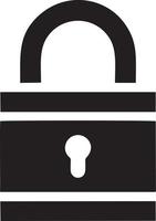 Lock security icon symbol vector image. Illustration of the key secure access system vector design. EPS 10