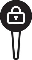 Lock security icon symbol vector image. Illustration of the key secure access system vector design. EPS 10