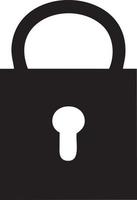 Lock security icon symbol vector image. Illustration of the key secure access system vector design. EPS 10